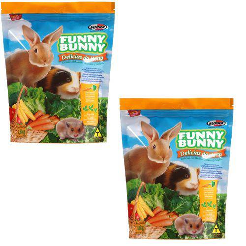 Ração Funny Bunny Delícias da Horta - 1,8 Kg - 2 Unidades