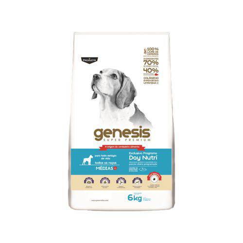 Ração Genesis para Cães Adultos Raças Médias - 6 Kg