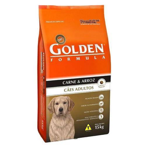 Ração Golden Cães Adulto - Carne - 15kg