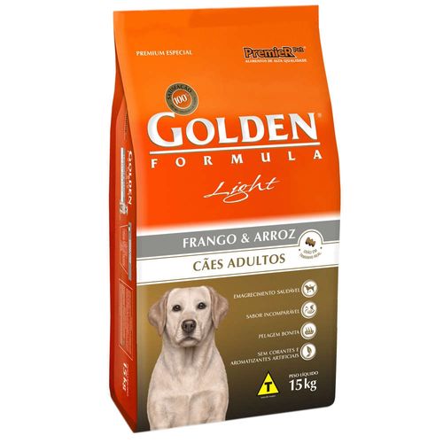 Ração Golden Cães Adultos Light Formula - 15Kg _ Premier Pet 15kg