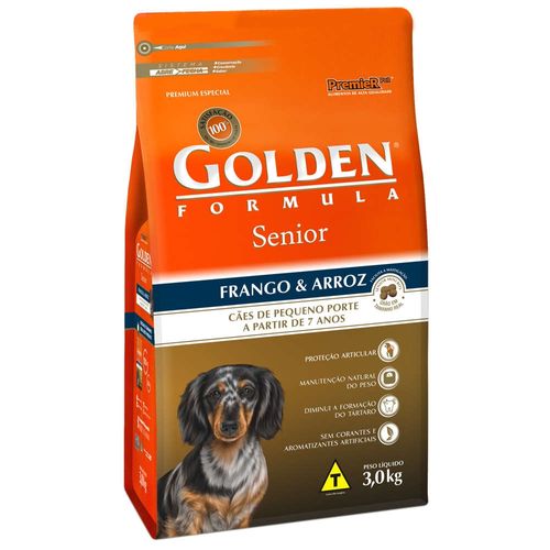 Ração Golden Cães Sênior Formula Mini Bits - 3Kg _ Premier Pet 3kg
