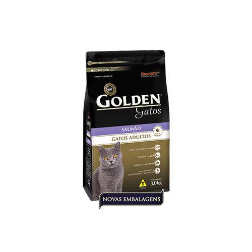Ração Golden de Salmão P/ Gatos Adultos 1kg - Premier Pet