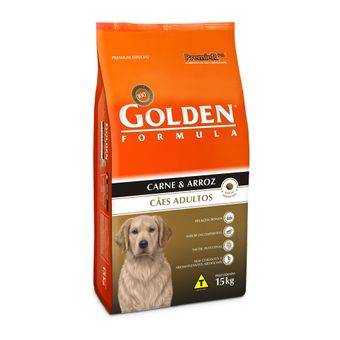 Ração Golden Formula P/ Cães Adultos Arroz & Carne 15Kg