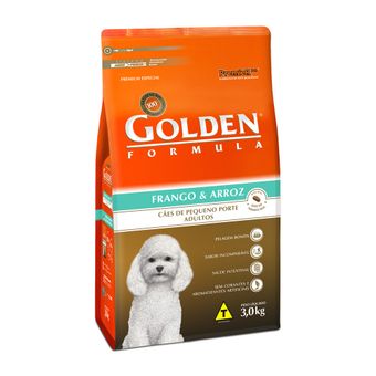 Ração Golden Formula P/ Cães Adultos de Pequeno Porte Frango & Arroz Mini Bits 3kg