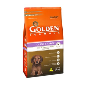 Ração Golden Formula P/ Cães Filhotes de Pequeno Porte Carne & Arroz Mini Bits 1kg