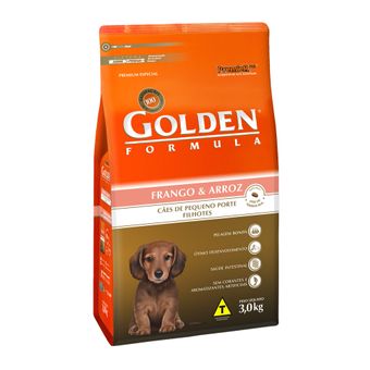 Ração Golden Formula P/ Cães Filhotes de Pequeno Porte Frango & Arroz Mini Bits 3kg