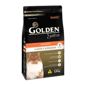 Ração Golden Gatos Adultos Castrados Salmão 1kg
