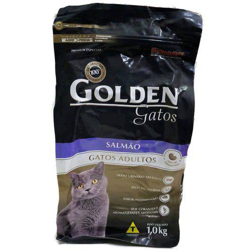 Ração Golden Gatos Adultos Salmão 1kg