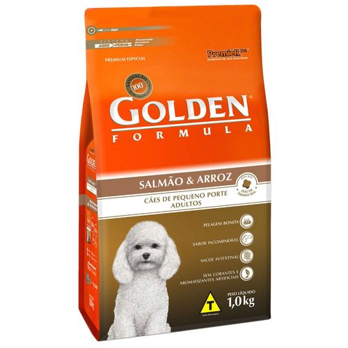 Ração Golden Premier Pet Cães Adultos Formula Mini Bits Salmão 1Kg