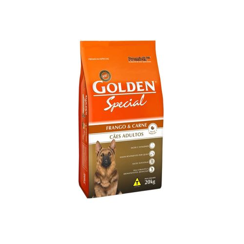 Ração Golden Special Sabor Frango e Carne Pague 19 Leve 20kg para Cães Adultos 20kg