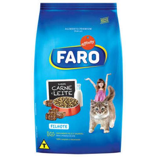 Ração Guabi Faro Carne e Leite para Gatos Filhotes - 1 Kg
