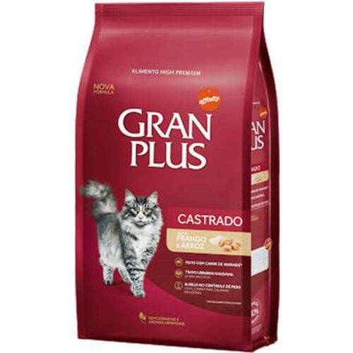 Ração Guabi Gran Plus Gatos Castrados Frango e Arroz - 10kg