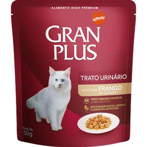 Ração Guabi Gran Plus Sachê Frango para Gatos Adultos com Problemas de Trato Urinário - 50 G