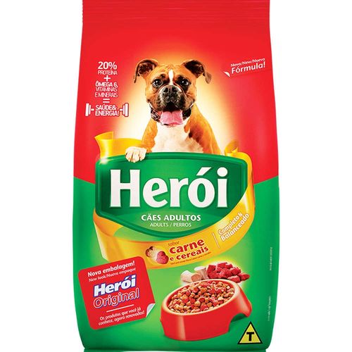 Ração Guabi Herói Carne e Cereais para Cães Adultos 15kg