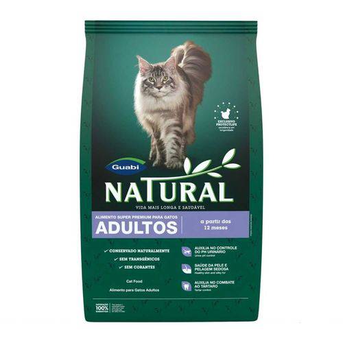 Ração Guabi Natural Gatos Adultos 3 Kg