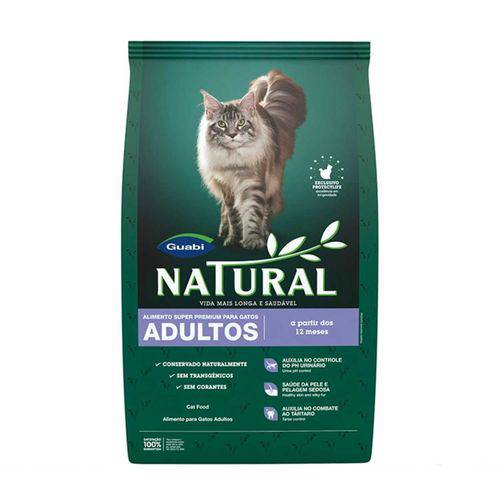 Ração Guabi Natural para Gatos Adultos 7,5 Kg