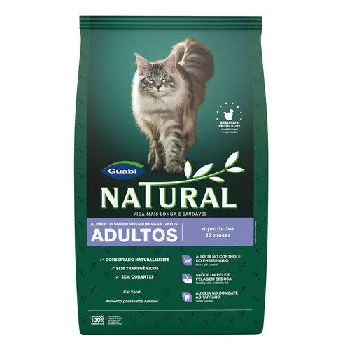 Ração Guabi Natural para Gatos Adultos - 3kg
