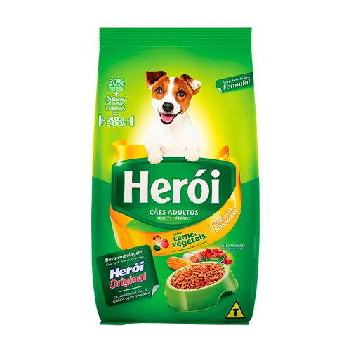 Ração Herói para Cães Adultos Carne e Vegetais 25kg