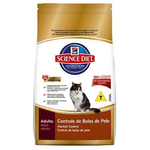 Ração Hill\S Science Diet Felino Adulto Hairball Control - 1,5 Kg