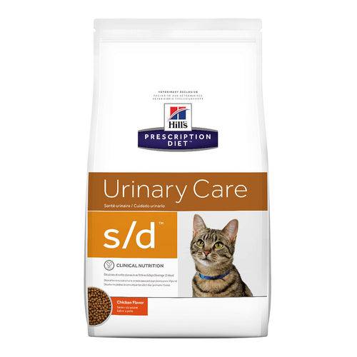 Ração Hill's Prescription Diet S/d Cuidado Urinário para Gatos Adultos com Doenças Urinárias - 1,8kg