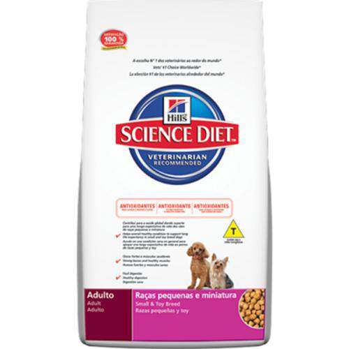 Ração Hills Science Diet Canino Adulto Raças Pequenas e Miniaturas - 1kg