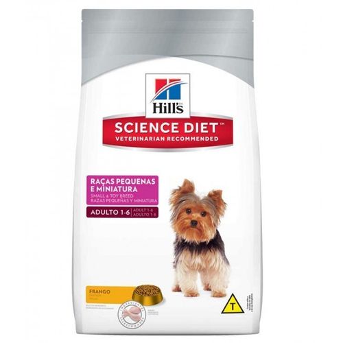 Ração Hills Science Diet Raças Pequenas e Miniatura para Cães Adultos 1Kg