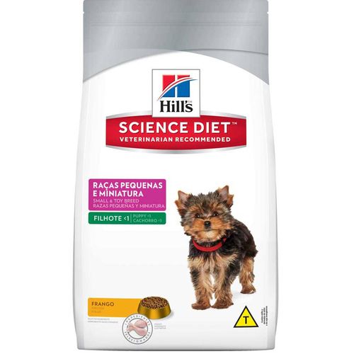 Ração Hills Science Diet Raças Pequenas e Miniatura para Cães Filhotes 3Kg
