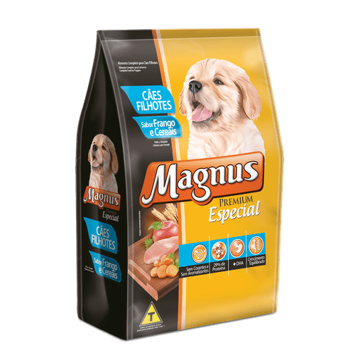 Ração Magnus Especial Frango e Cereais para Cães Filhotes 1kg