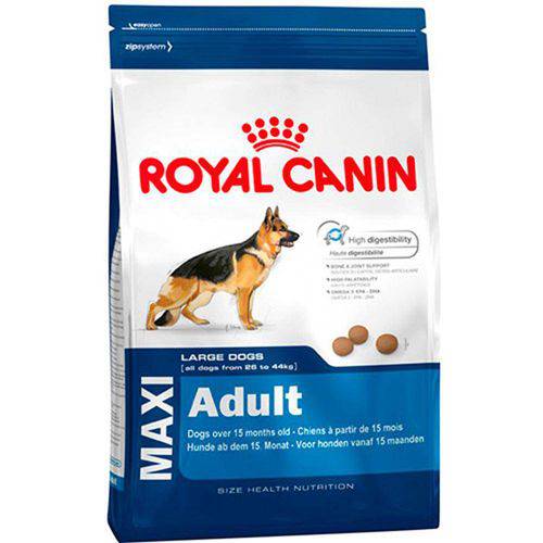 Ração Maxi Adult para Cães Adultos Grandes a Partir de 15 Meses 15kg - Royal Canin