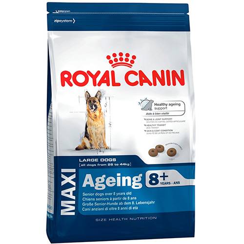 Ração Maxi Ageing 8+ para Cães Idosos de Raças Grandes 15kg - Royal Canin