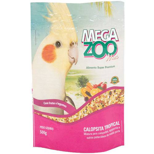 Ração Megazoo Mix para Calopsita Tropical - 500 G