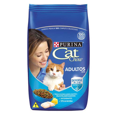 Ração Nestlé Purina Cat Chow Adultos Peixe - 1 Kg