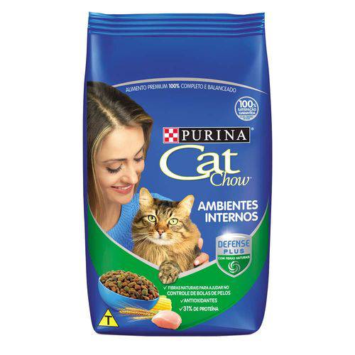 Ração Nestlé Purina Cat Chow para Gatos Ambientes Internos 10,1kg