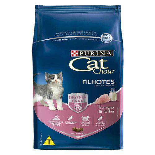 Ração Nestlé Purina Cat Chow para Gatos Filhotes Sabor Frango e Leite - 10,1kg