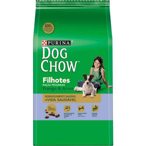 Ração Nestlé Purina Dog Chow Filhotes Raças Pequenas Frango e Arroz - 3 Kg