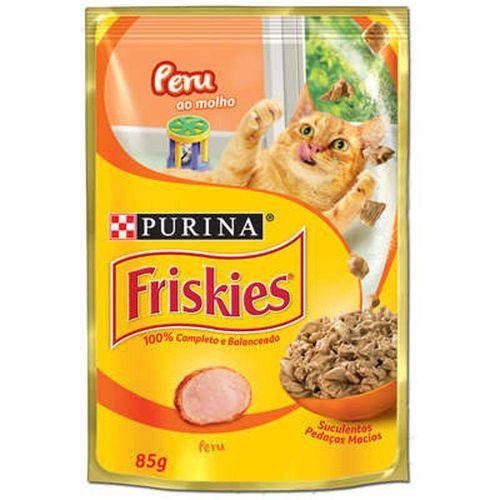Ração Nestlé Purina Friskies Sachê Peru ao Molho para Gatos - 85 G