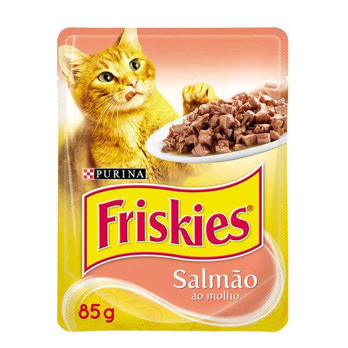 Ração Nestlé Purina Friskies Sachê Salmão ao Molho para Gatos - 85 Gr