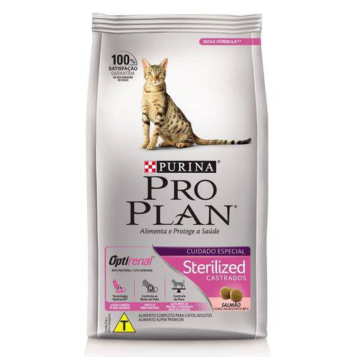 Ração Nestlé Purina Pro Plan Cat Sterilized para Gatos Adultos Castrados