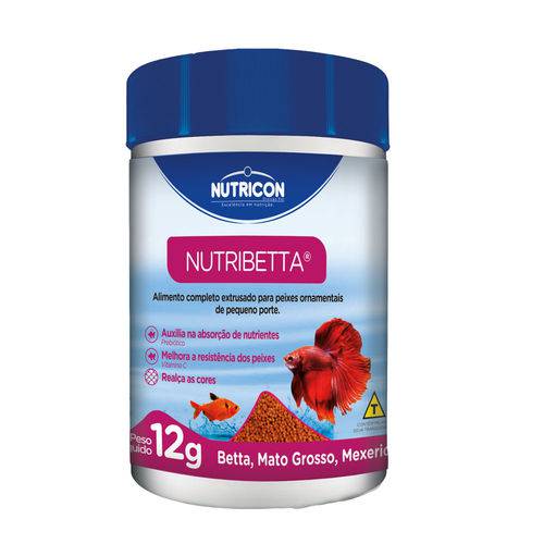 Ração Nutricon Nutribetta para Peixes - 12 G