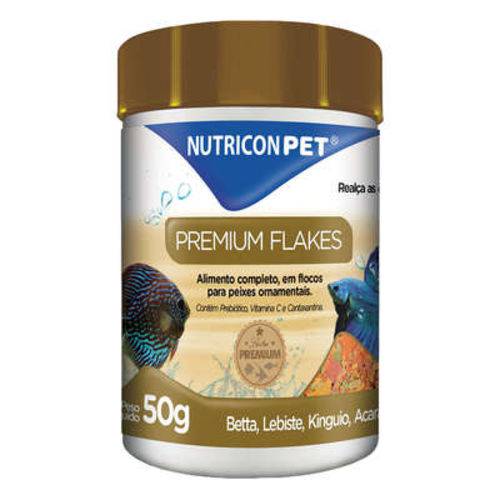 Ração Nutricon Premium Flakes para Peixes - 50 G