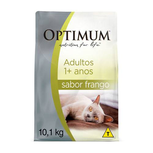 Ração Optimum para Gatos Adultos Sabor Frango - 10,1kg