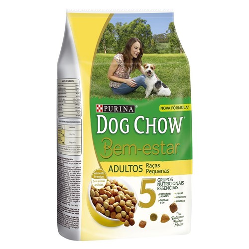Ração para Cães Dog Chow Bem Estar Adultos Raças Pequenas com 1kg