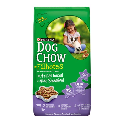 Ração para Cães Dog Chow Filhotes Raças Pequenas com 1kg