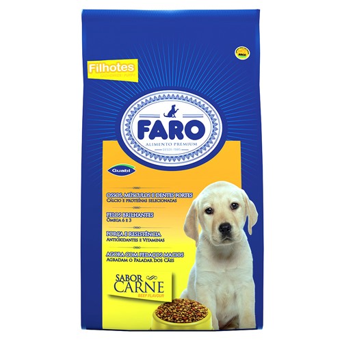Ração para Cães Faro Filhotes Sabor Carne 1kg