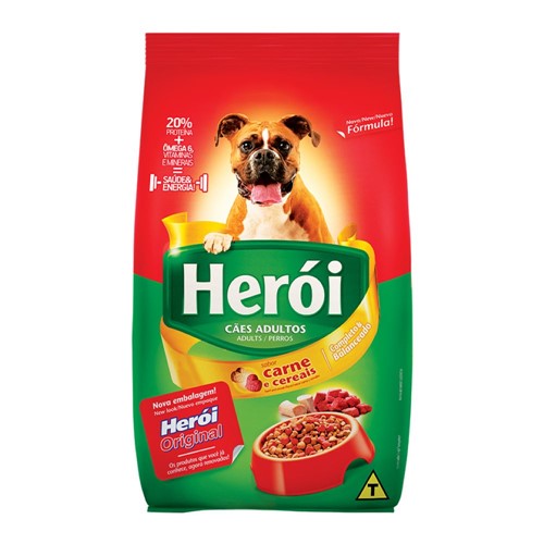 Ração para Cães Herói Adultos Sabor Carne e Cereais 15kg