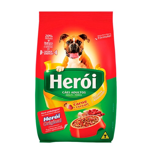 Ração para Cães Herói Adultos Sabor Carne e Cereais 25kg