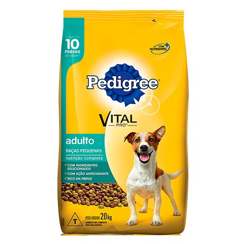Ração para Cães Pedigree Vital Pro Adultos Raças Pequenas 20kg