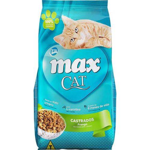 Ração para Gato - Max Cat Castrados - 8kg