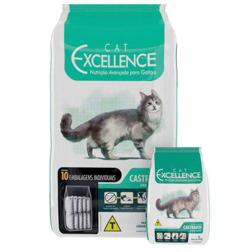 Ração para Gatos Cat Excellence Castrados 1 Kg