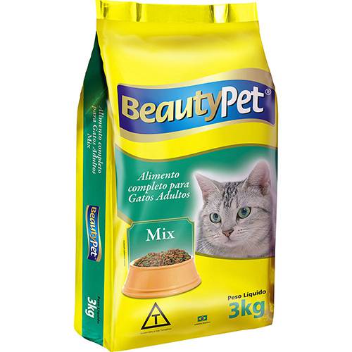 Ração para Gatos Sabor Mix 3kg - Beauty Pet
